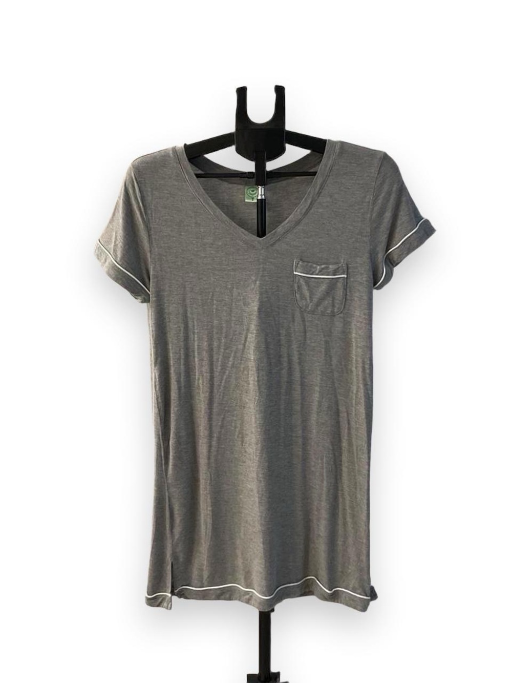 Honeydew Intimates Gray V-Neck Short Sleeve Sleep Tee